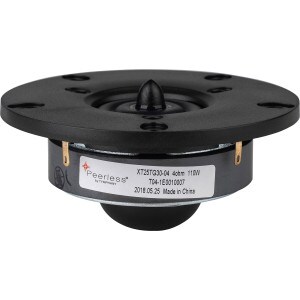 Peerless by Tymphany XT25TG30-04 1" Dual Ring Radiator Tweeter
